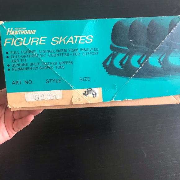 Vintage Hawthorne Figure Ice Skates Original Box - Picture 13 of 13